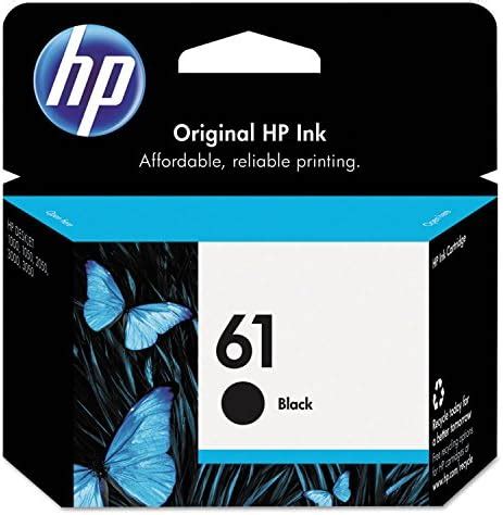 Hewlett Packard (HP) CH561WN #61 OEM Ink Cartridge: Black Yields 190 ...