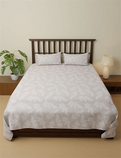 Buy Cotton Mix Printed King Size Bedsheet Set at Marks & Spencer