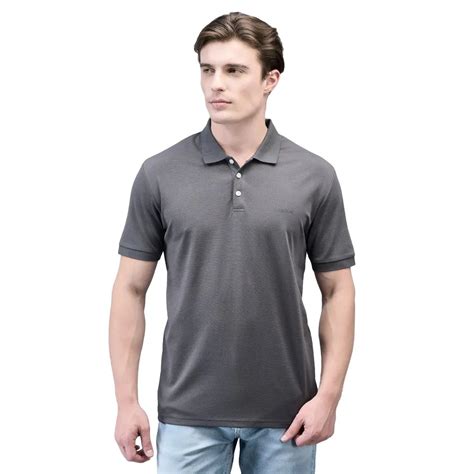Grey Polo T-shirt for Men | WOODLAND