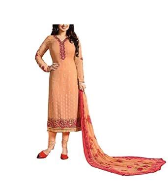 Buy Reshma Collection Women's Georgette Unstitched Dress Material ...