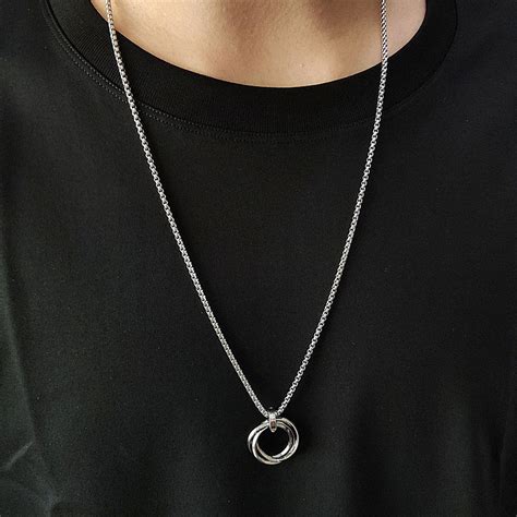Buy Silver Plated Stainless Steel Anti Tarnish Triple Rings Circular ...