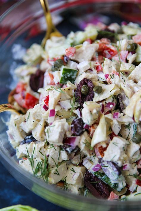 Mediterranean Chicken Salad - PaleOMG