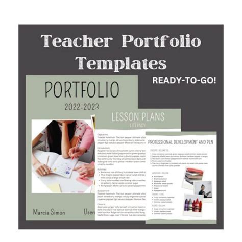 Student Teacher Portfolio Template/new Teacher/education Major/teacher ...