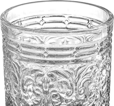 Buy Bekith 6 Pack Drinking Glasses, 10oz Romantic Water Glasses ...