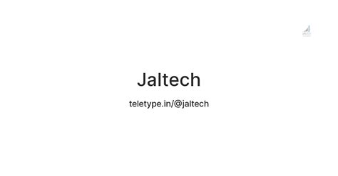 Jaltech — Teletype