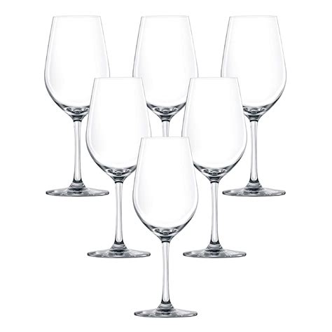 Buy Lucaris Crystal Chardonnay Glass Set, 365ml, Set of 6 Online at Low ...