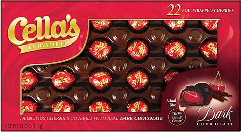 Amazon.com : Cella's Milk Chocolate Covered Cherries, 72-Count Box ...