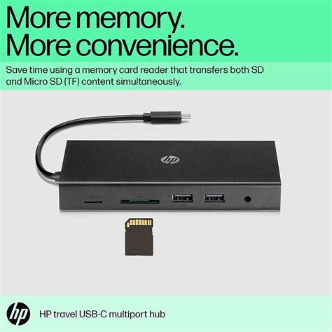 HP Travel USB-C Multi port Hub with USB-C and RJ-45 port (1C1Y5AA ...