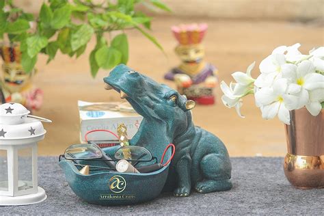 Buy Case Creation Handcrafted Resin Big Mouth Hippopotamus Showpiece ...