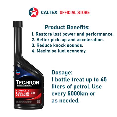 Caltex Techron Concentrate Plus Complete Fuel System Cleaner (355ml/1 ...