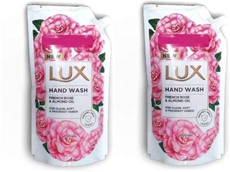Lux handwash french rose & almond oil (2*750ml) Hand Wash Refill Pouch ...