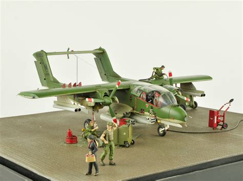Plastic model of the OV-10A Bronco aircraft