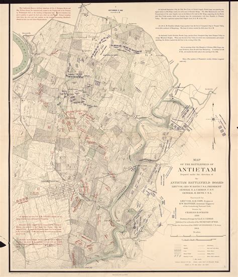 Map of the Battlefield of Antietam, Sept. 17th - 6:00-6:20AM | Library ...