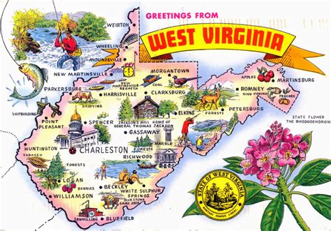 Map Of West Virginia Cities And Towns