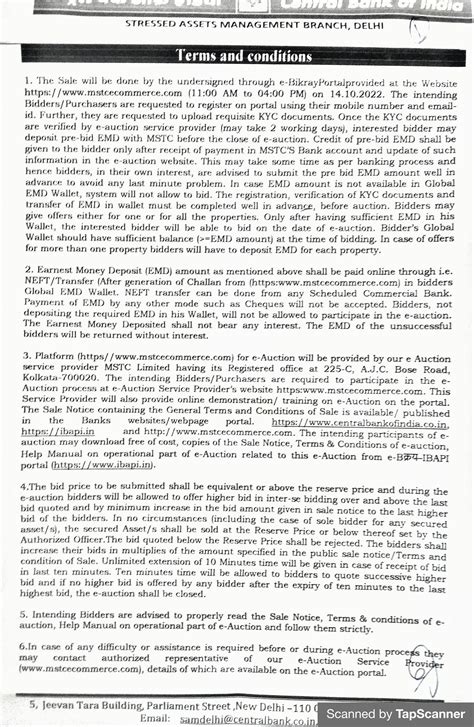 Properties available for Auction | Central Bank of India