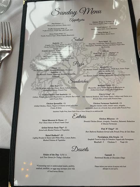 Grazie Italian Restaurant Menu - Updated October 2025