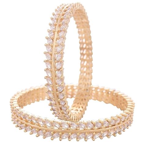 Buy Ratnavali jewels Beautiful CZ/AD Studded Gold Plated Traditional ...