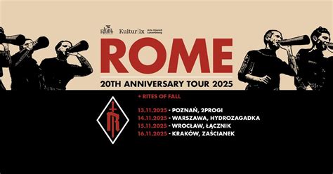 Rome + Rites of Fall / 14 XI 2025 / Warszawa, Hydrozagadka, Klub ...
