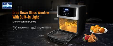 KENT Digital Air Fryer Oven 12L | 1800W | 360° Rapid Heat Circulation ...