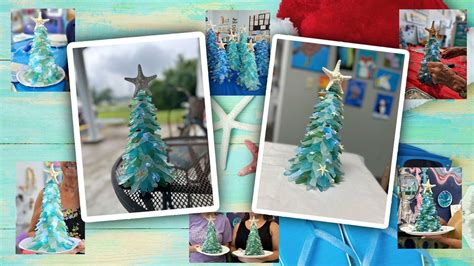 Beautiful Beach Glass Trees or GRINCHY trees almost 13 inches tall , 67 ...