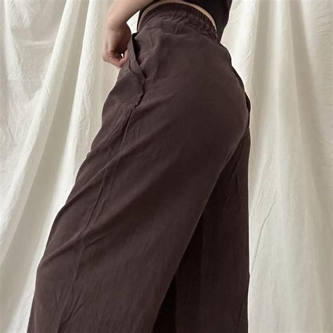 chocolate taro brown silk pants (26-29w) - red bean dream's Ko-fi Shop ...