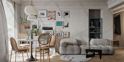 北欧风格效果图表现|空间|室内设计|蟹老板丶 - 原创作品 - 站酷 (ZCOOL)