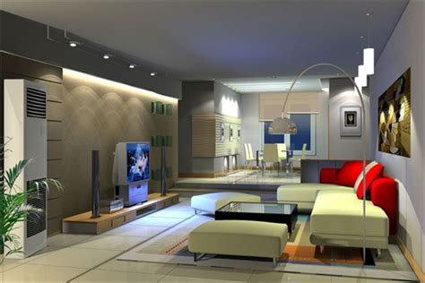 住宅室内，客厅餐厅，装饰设计，跃层复式，现代主义风格 - archgo.cn