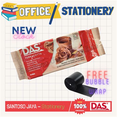 DAS Clay Modelling Material TERRACOTTA 500 Gram - 1/2 kg Tanah Liat ...