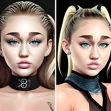 Gigi Hadid / Miley Cyrus / Ariana Grande face morph, 3D - Arthub.ai