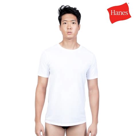 Hanes White Hanes Fit Round Neck T-Shirt Singles 1312 | Shopee Philippines