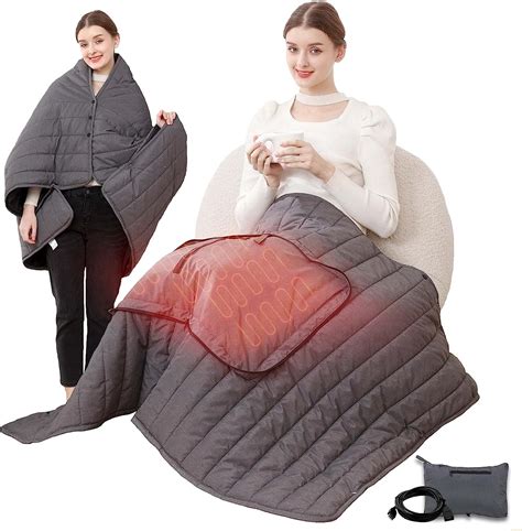 Amazon.com: Mi Ya Mi Lai USB Heated Blanket Portable Outdoor,Battery ...