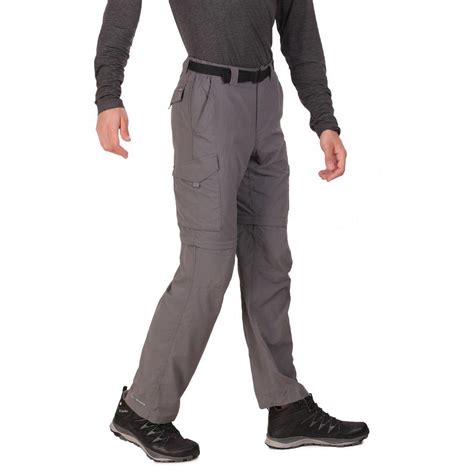 Columbia Men Grey Silver Ridge Convertible Pant (Sun Protection ...
