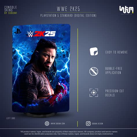 WWE 2K25 Console Skin - Premium PS5 & Xbox Skin | SUBUMI – Subumi