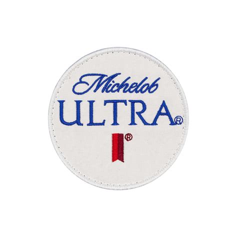 "Michelob Ultra" Beer Logo Embroidered Velcro Patch - In The Bag Cornhole