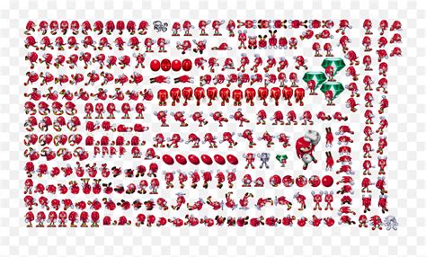 Sonic The Hedgehog 3 Sprite Sheets - Sonic 3 Knuckles Sprite Sheet Png ...