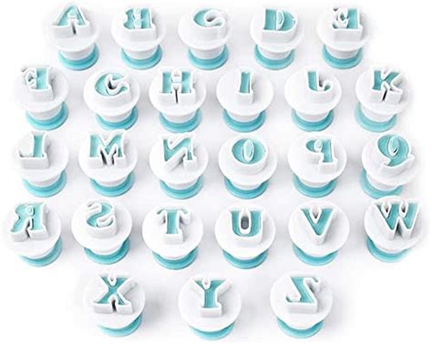 Buy HUSAINI MART | 26 Pcs Uppercase Alphabet Letters Plunger Fondant ...