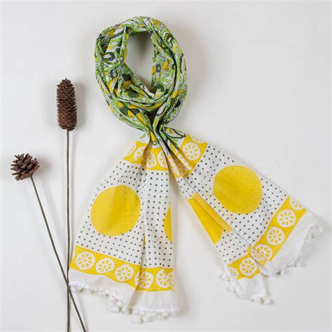 Premium Hand Block Floral Printed Cotton Stole For Women – Dmaasa