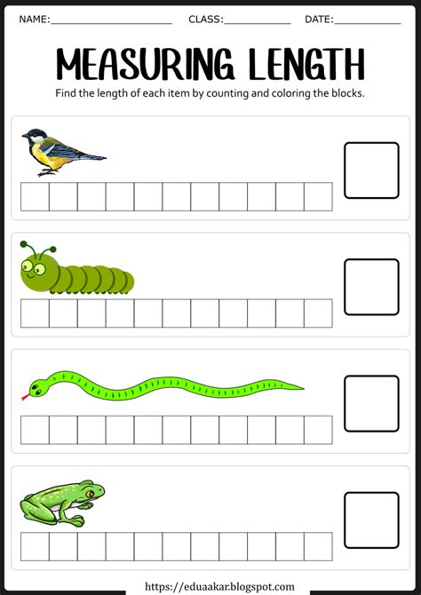 Image result for Beginning Measurement Worksheets
