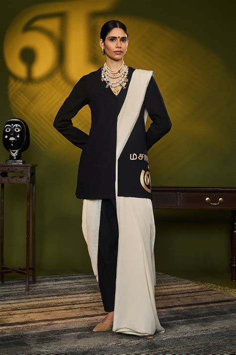 Call Me Masaba with Black Tamil Jacket Set – House Of Masaba