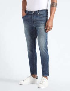 FLYING MACHINE Tapered Fit Men Blue Jeans - Buy FLYING MACHINE Tapered ...