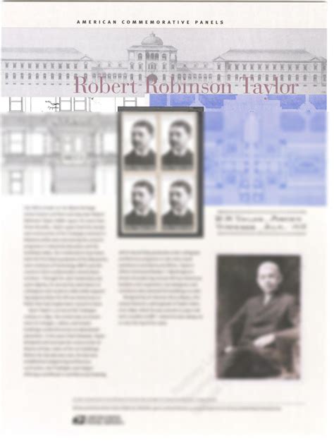 SOLUTION: Black heritage stamp series robert robinson taylor - Studypool