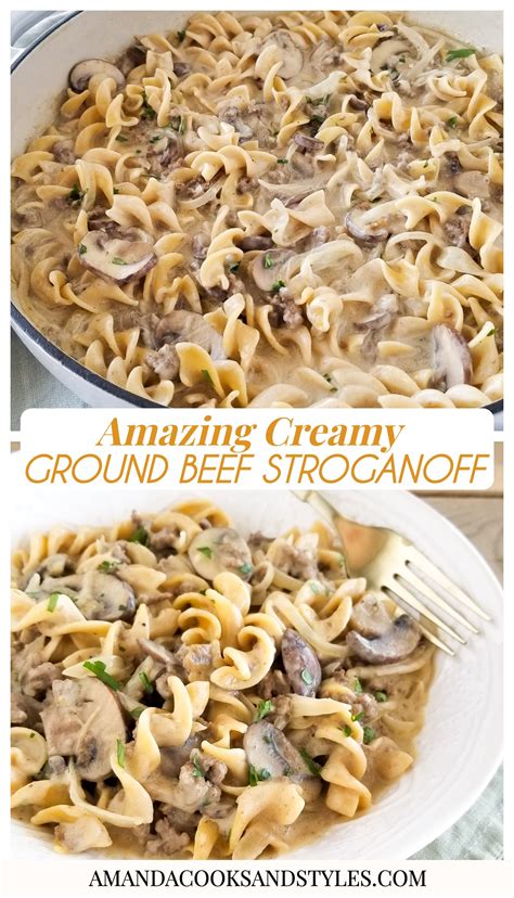 Easy and creamy beef stroganoff recipe – Artofit