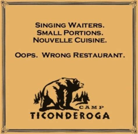 CAMP TICONDEROGA, Troy - Menu, Prices & Restaurant Reviews - Tripadvisor