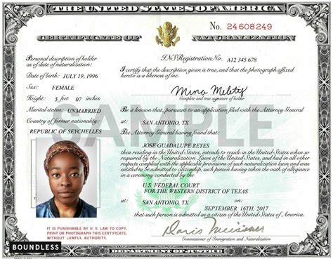 Naturalized Or Derived Citizen