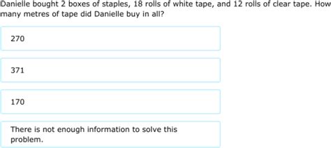 IXL - Word problems with extra or missing information (Class IV maths ...