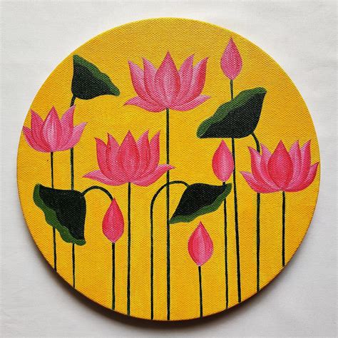 MYPAINTBRUSHTALES Colorful Round Pichwai Paintings for Home Decoration ...