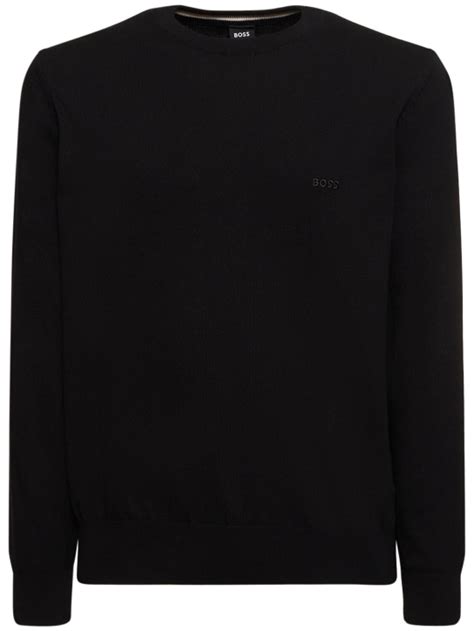 Pacas-l cotton knit sweater - Boss - Men | Luisaviaroma