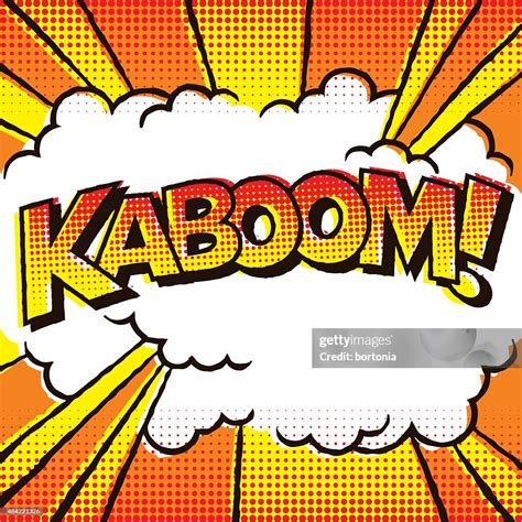 Vintage Comic Book Lettering Kaboom High-Res Vector Graphic - Getty Images