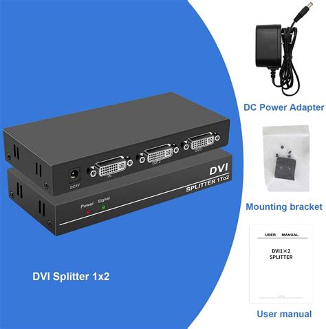 2 Port DVI Video Splitter Dual Monitor (1 in 2 Out... – Grandado