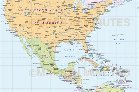 North America Region Simple Country map @10,000,000 scale in Illustrator CS format
